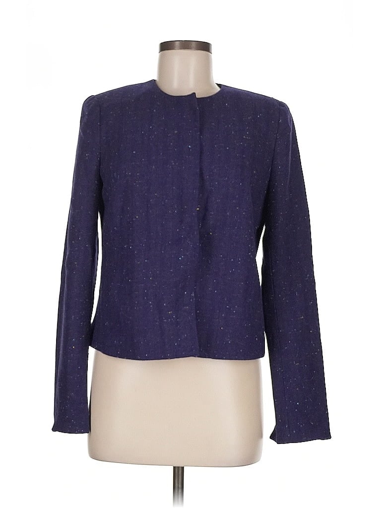 Pre-owned Gap Wool Blazer Jacket In Purple