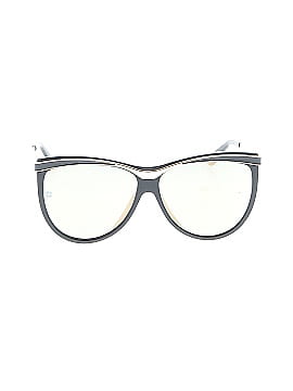Elie Saab Silver Black Sunglasses One size