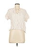 Splendid 100% Viscose Ivory Short Sleeve Blouse Size M - photo 1