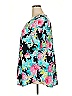 Honeyme Floral Teal Short Sleeve Blouse Size XXL - photo 4