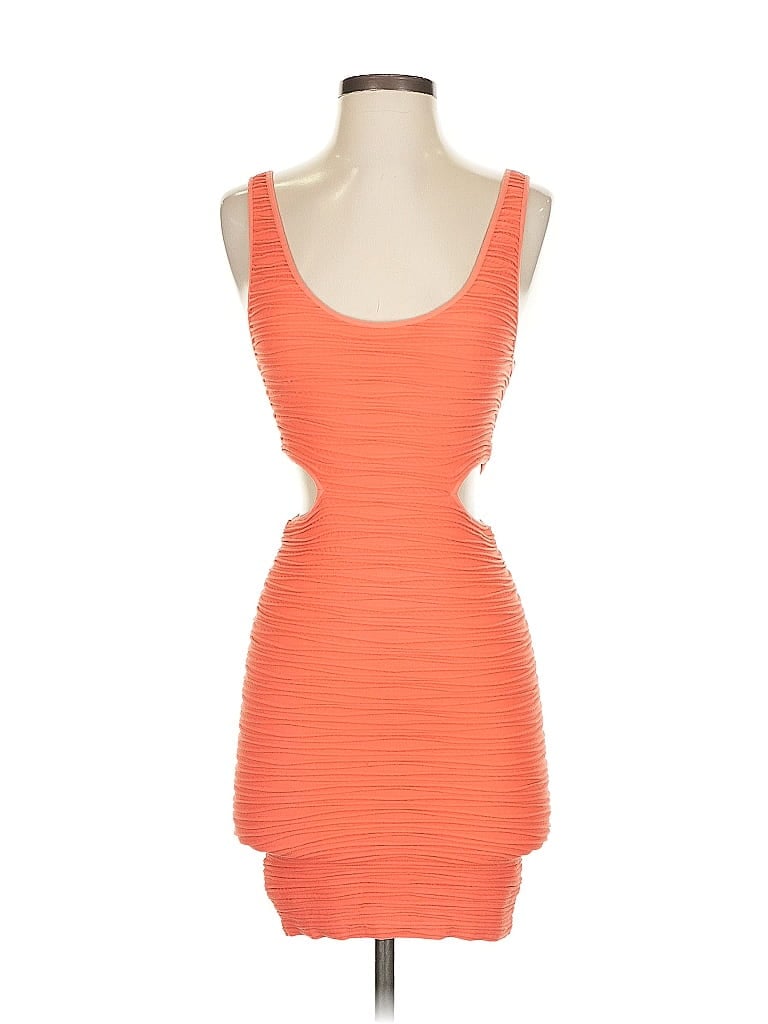 Pre-owned Bebe Cocktail Dress In Orange