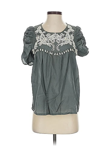 Aryn K. Short Sleeve Blouse (view 1)