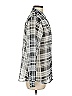 Old Navy Plaid Silver Long Sleeve Button-Down Shirt Size M - photo 4