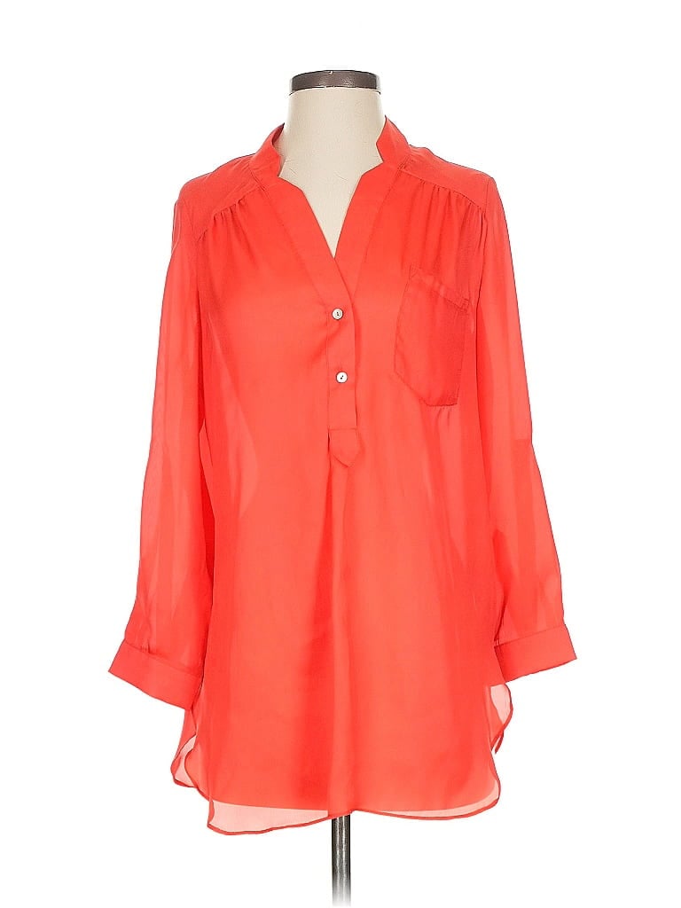 Click to view more detailed imagery on our partner's website Pre-owned Ellison 3/4 Sleeve Blouse In Orange