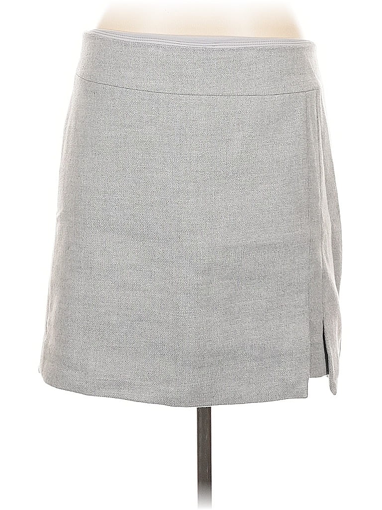 Pre-owned White House Black Market Casual Skirt In Gray