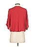 Express 100% Rayon Red 3/4 Sleeve Blouse Size XS - photo 2