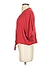 Express 100% Rayon Red 3/4 Sleeve Blouse Size XS - photo 5