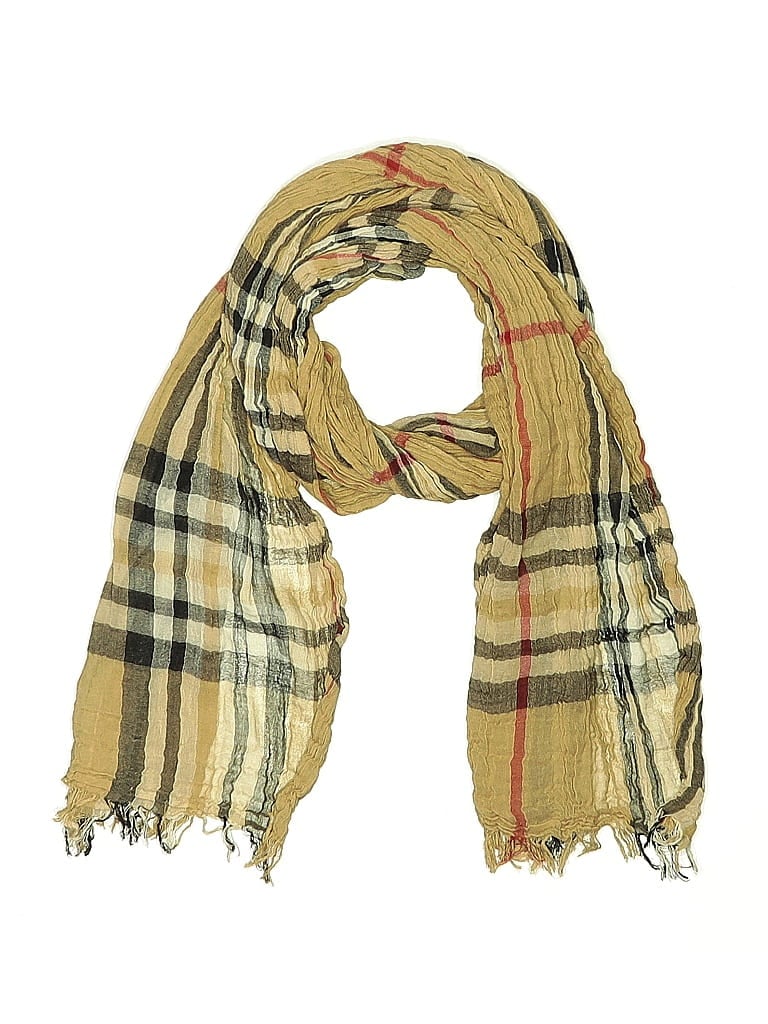 Pre-owned Unbranded Scarf In Brown