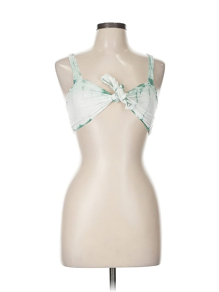 Pre-owned South Beach Sleeveless Blouse In White