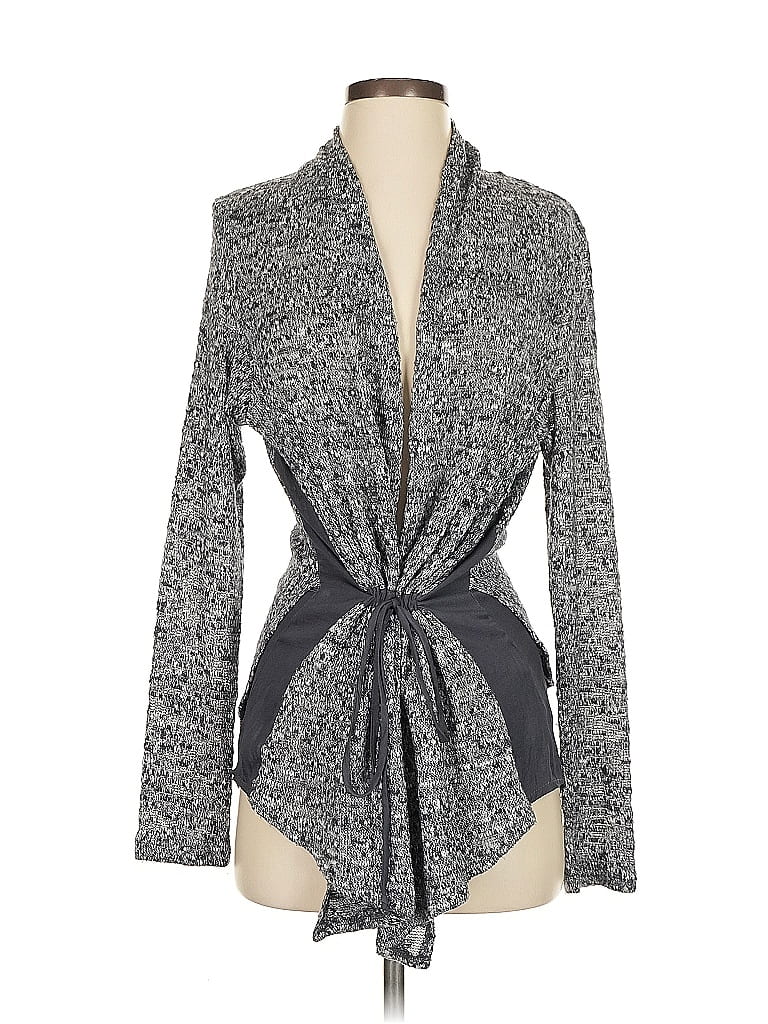 Pre-owned Left Coast By Dolan Cardigan Sweater In Gray