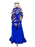 Three Floor 100% Polyamide Blue Cocktail Dress Size 4 - photo 5