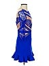 Three Floor 100% Polyamide Blue Cocktail Dress Size 4 - photo 4