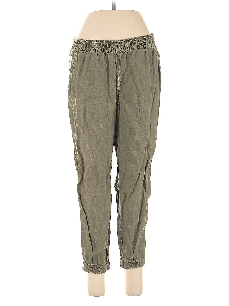 Pre-owned Point Sur Linen Pants In Green