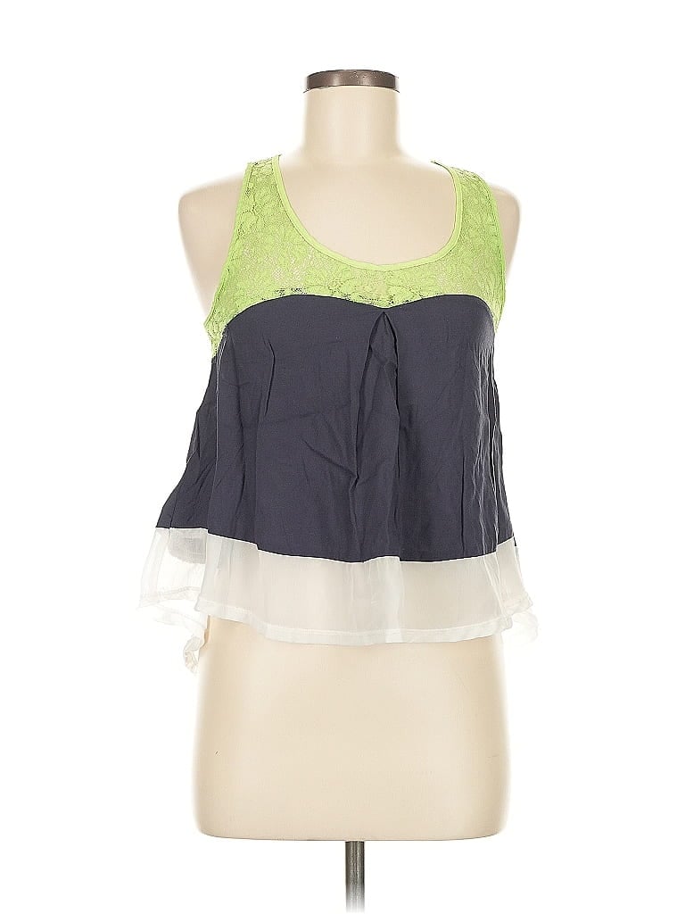 Pre-owned Derek Heart Sleeveless Blouse In Blue