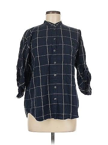 L.L.Bean Signature 3/4 Sleeve Button-Down Shirt (view 1)