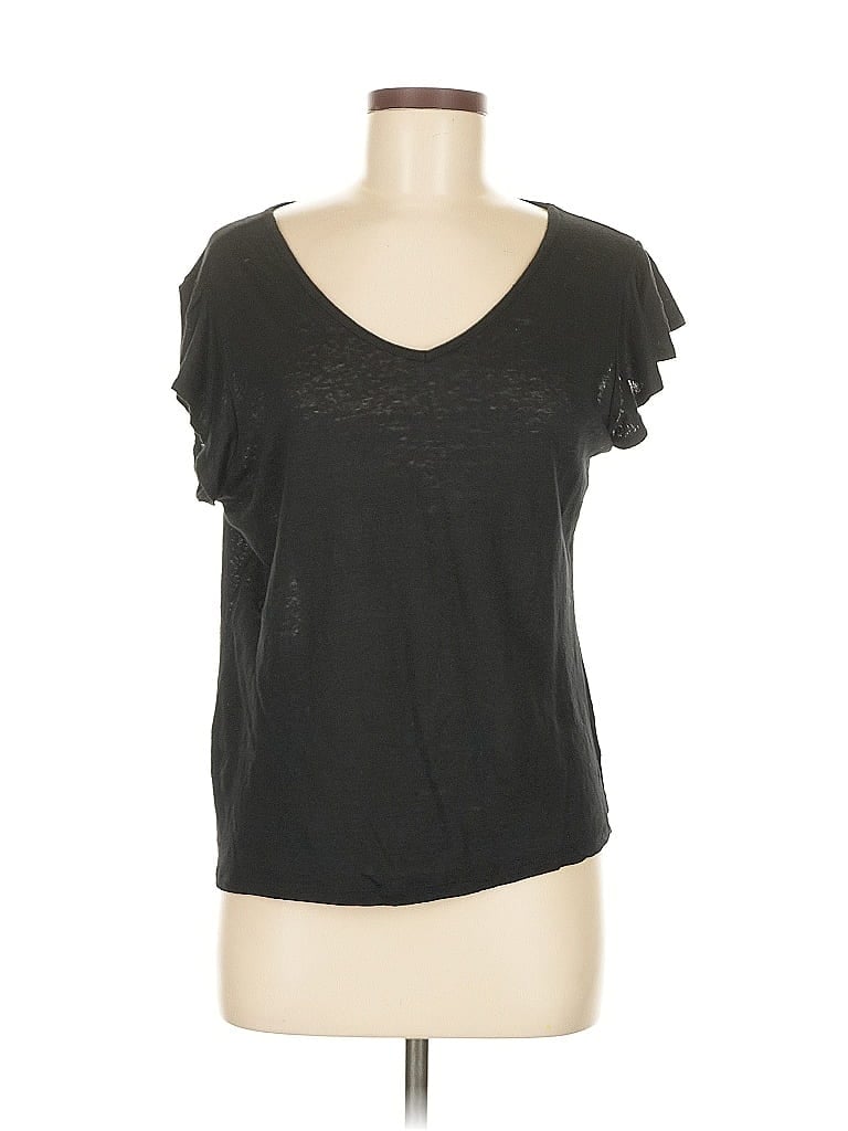 Pre-owned Rachel Rachel Roy Short Sleeve T-shirt In Black