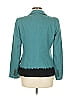 Piazza Sempione Chevron-herringbone Teal Blazer Size M (estimated) - photo 2