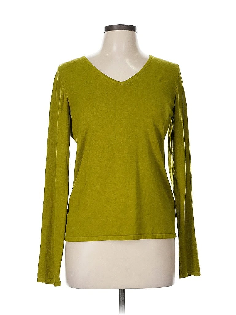 Pre-owned T Tahari Pullover Sweater In Green