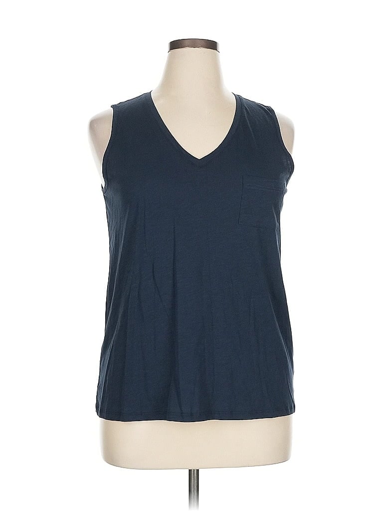 Pre-owned Max Studio Sleeveless T-shirt In Blue