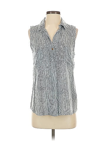 Velvet Heart Sleeveless Button-Down Shirt (view 1)