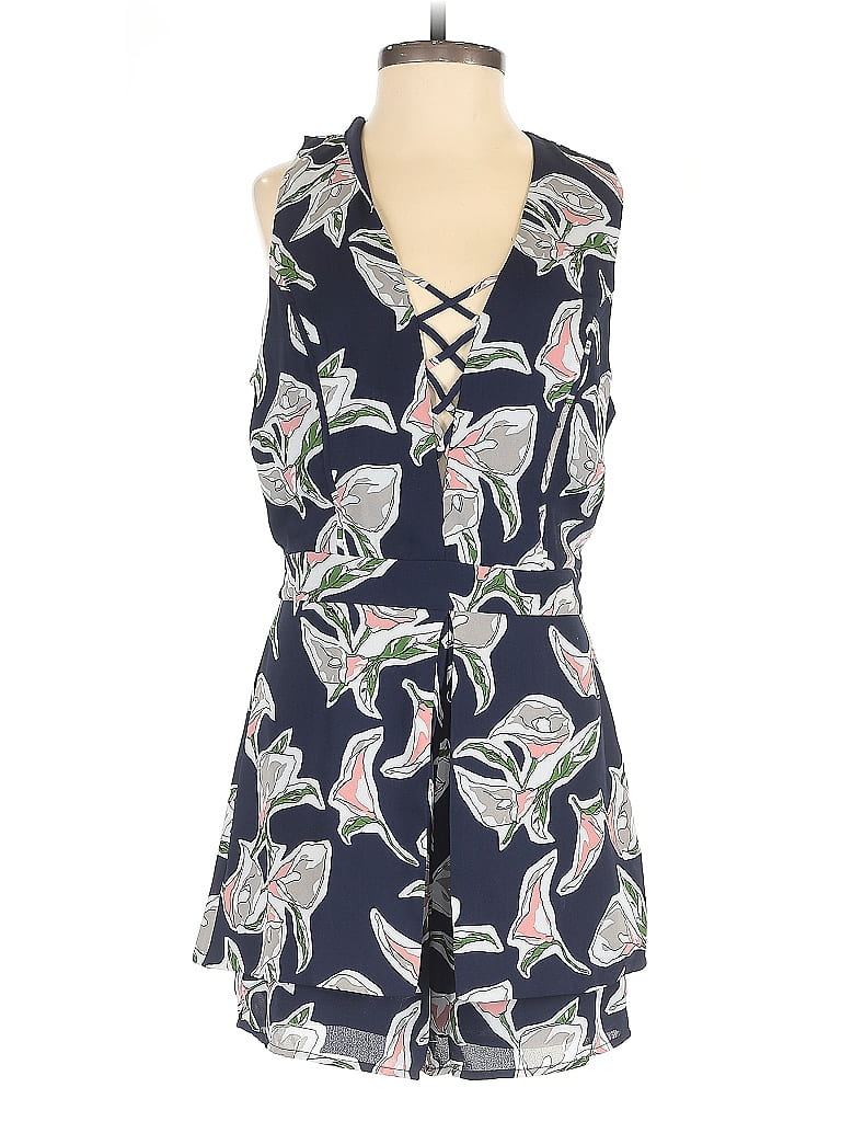 Pre-owned Joa Romper In Blue