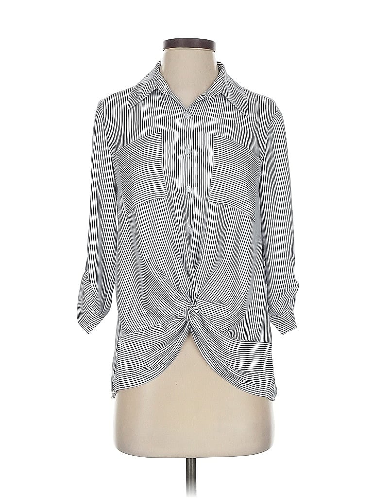 Pre-owned Bcx 3/4 Sleeve Blouse In Blue