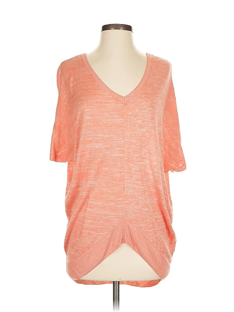 Pre-owned Bcbgmaxazria Cardigan Sweater In Orange
