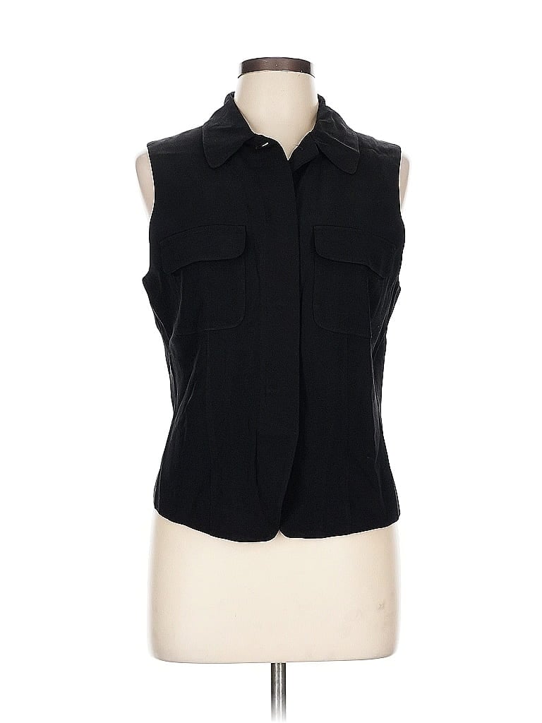 Pre-owned Ann Taylor Vest In Black