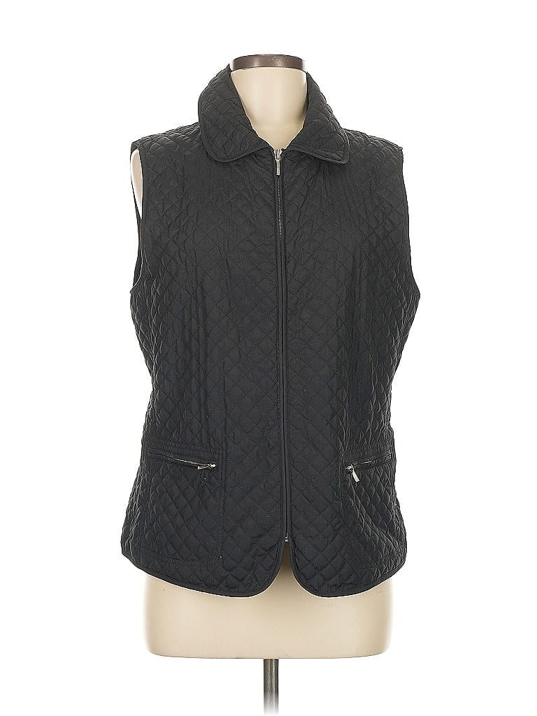 Pre-owned Talbots Outlet Vest In Black