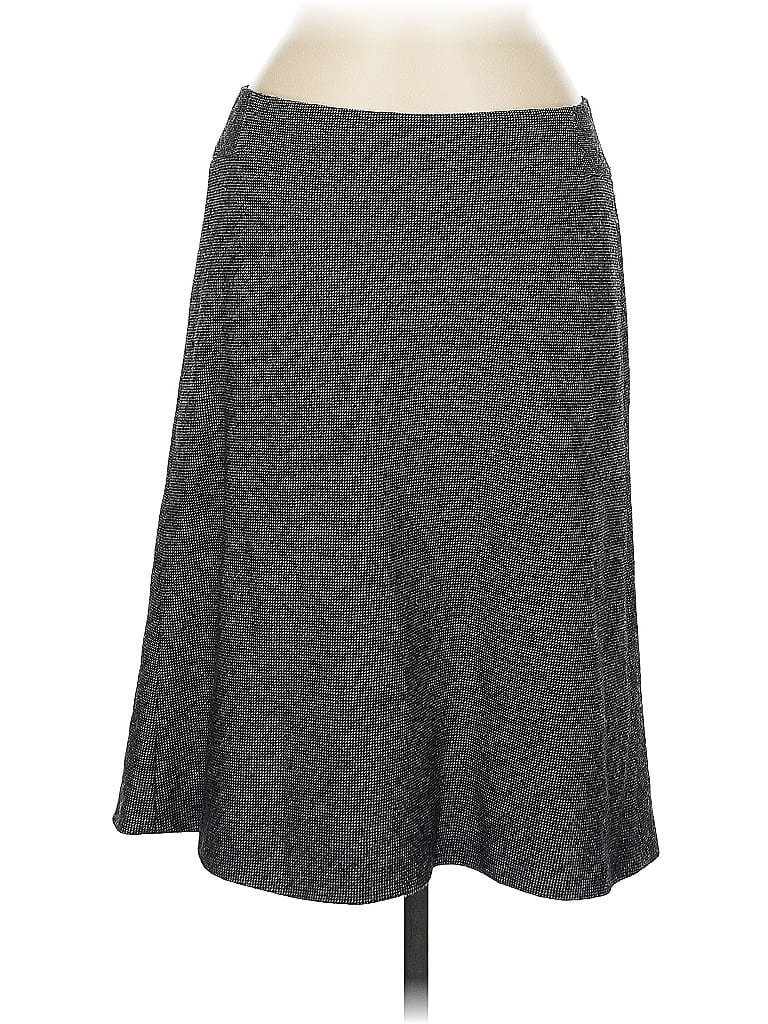 Pre-owned Ann Taylor Loft Wool Skirt In Black