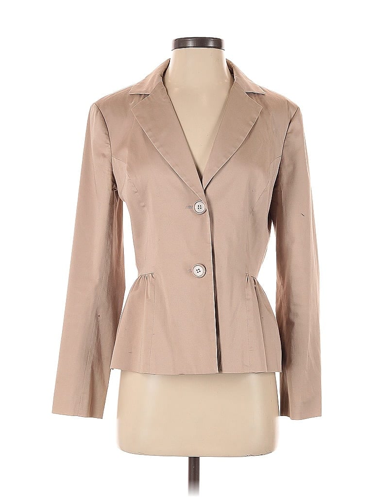 Spiegel 100% Cotton Tan Blazer Size 4 - photo 1