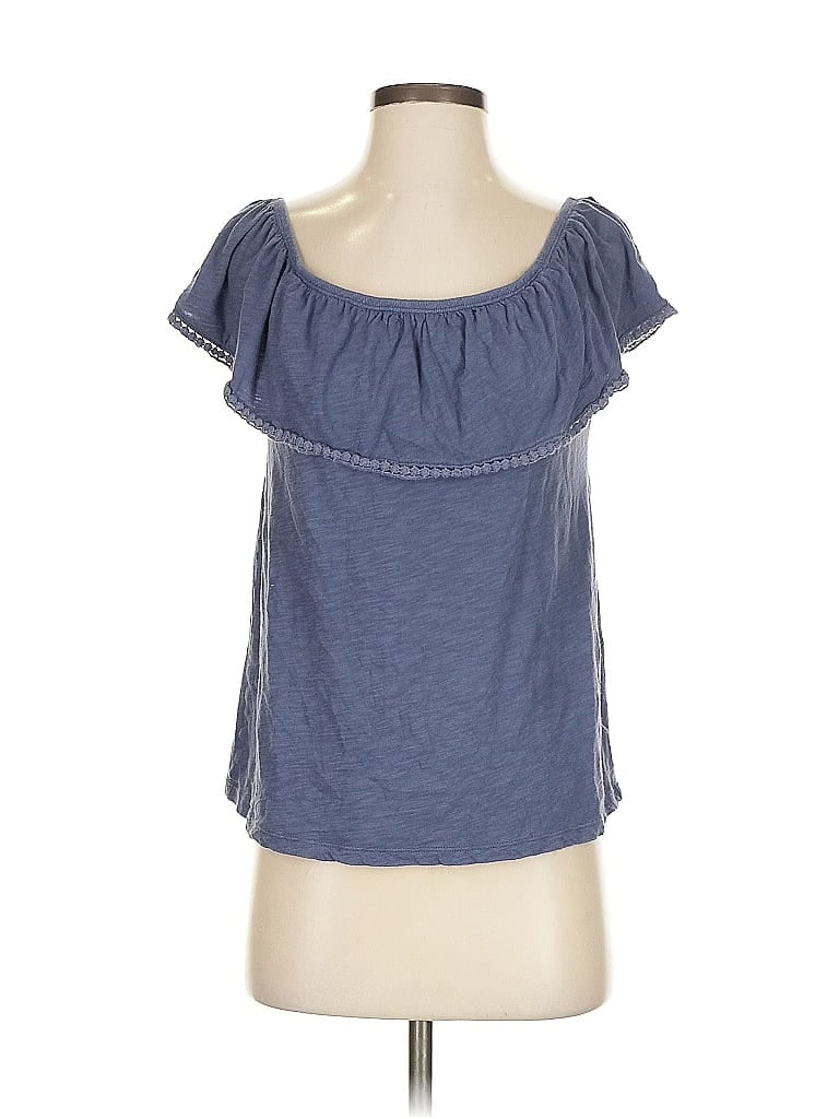 OLD NAVY Pre-owned Short Sleeve Top Blue Sweetheart Neckline Tops