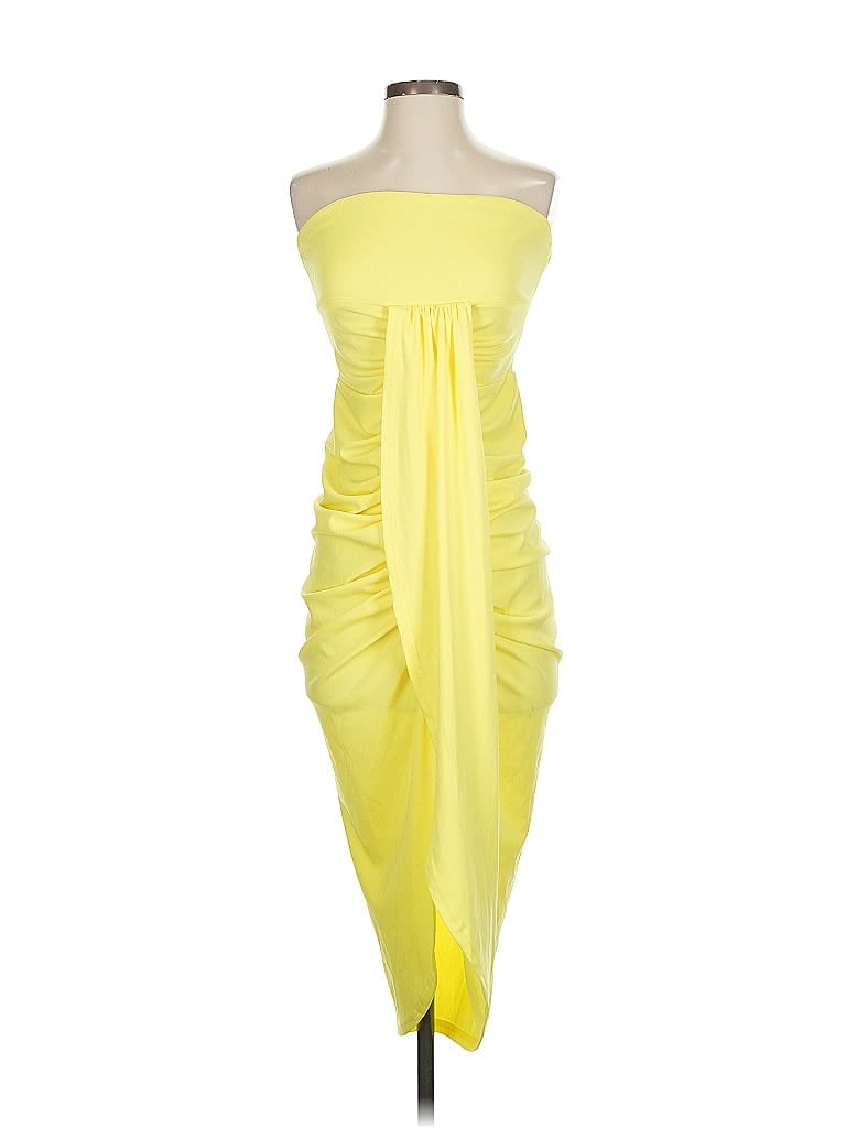 Pre-owned Assorted Brands Cocktail Dress In Yellow