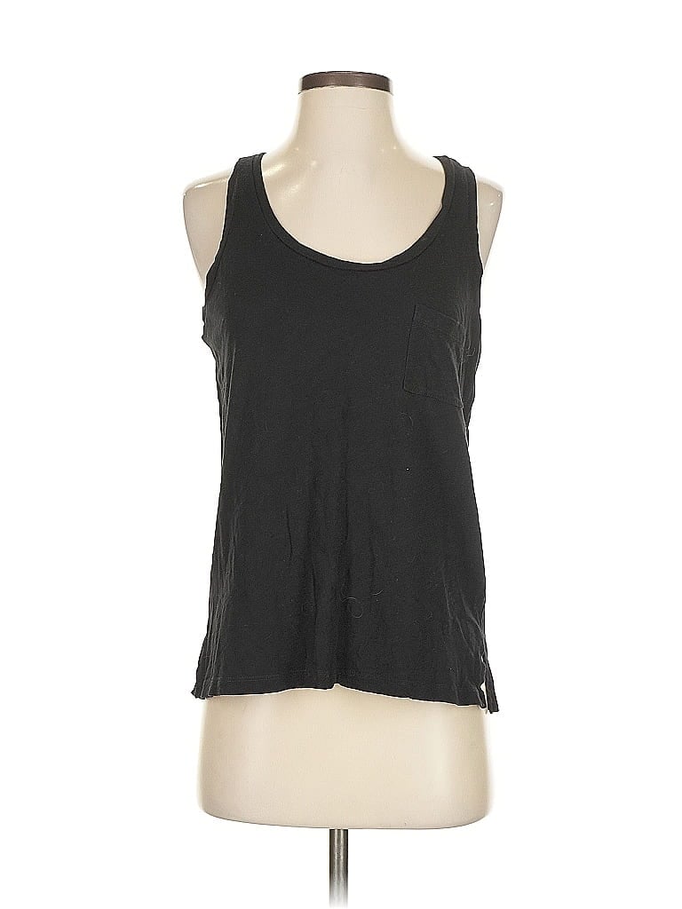Pre-owned Madewell Tank Top Black Halter Neckline Tops