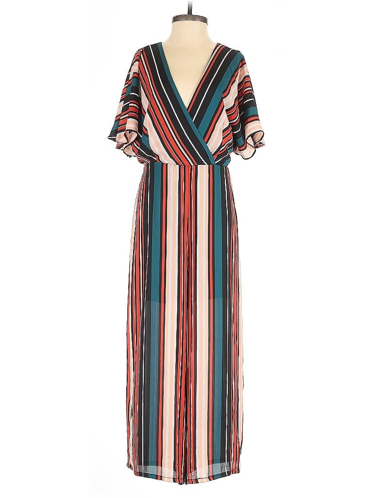 Pre-owned Leith Jumpsuit In Red