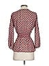Max Studio 100% Polyester Burgundy 3/4 Sleeve Blouse Size XS - photo 2