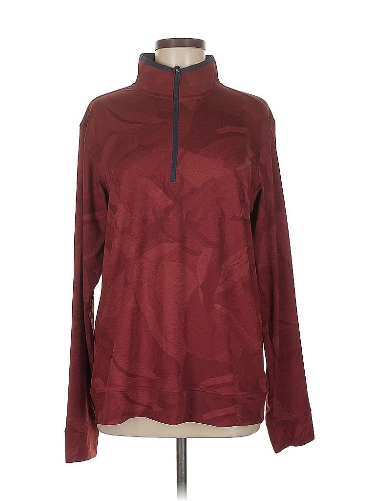 Pre-owned Walter Hagen Pullover Sweater In Burgundy