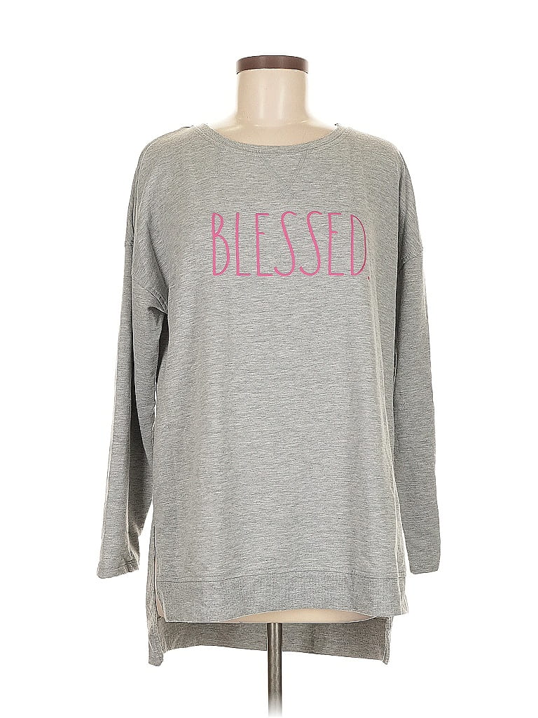 Pre-owned Rae Dunn Sweatshirt In Gray
