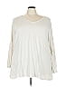 XCVI Solid Ivory 3/4 Sleeve T-Shirt Size 3X - photo 1