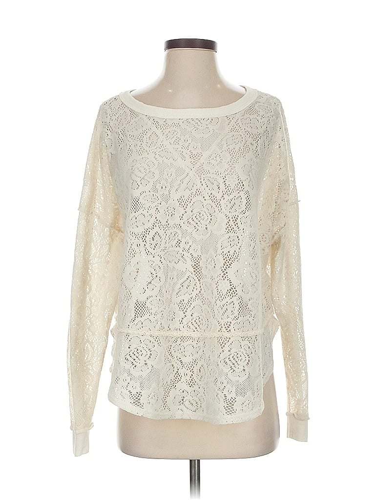 Pre-owned Free People Pullover Sweater In White