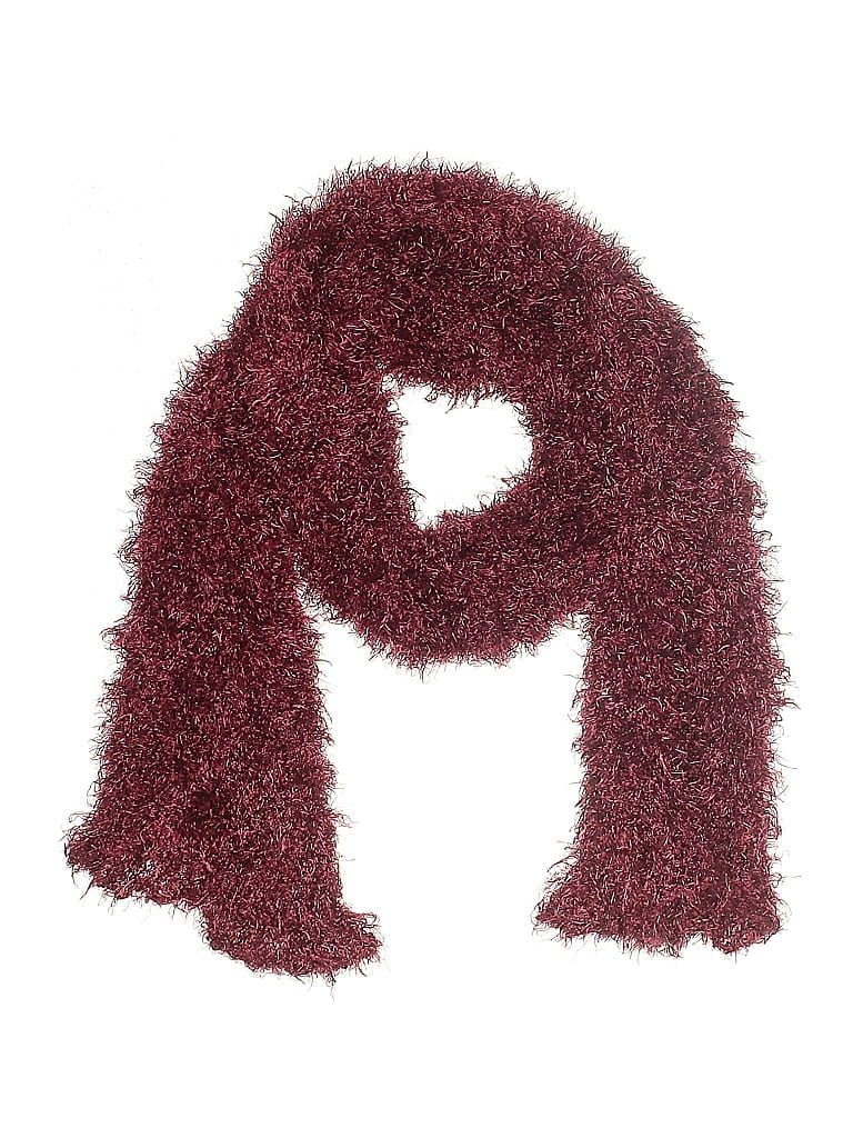 Pre-owned Unbranded Scarf In Burgundy