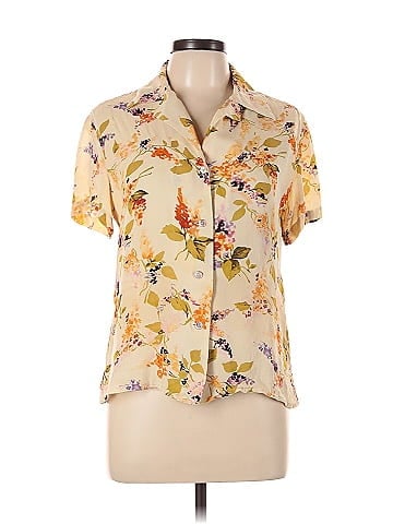 Linda Allard Ellen Tracy Short Sleeve Silk Top (view 1)