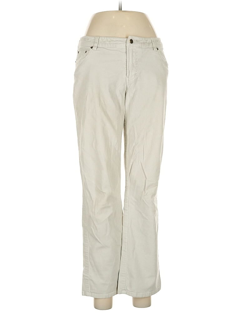 Pre-owned Garnet Hill Casual Pants In White