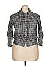 Per Se By Carlisle Checkered-gingham Gray Jacket Size XXL - photo 1