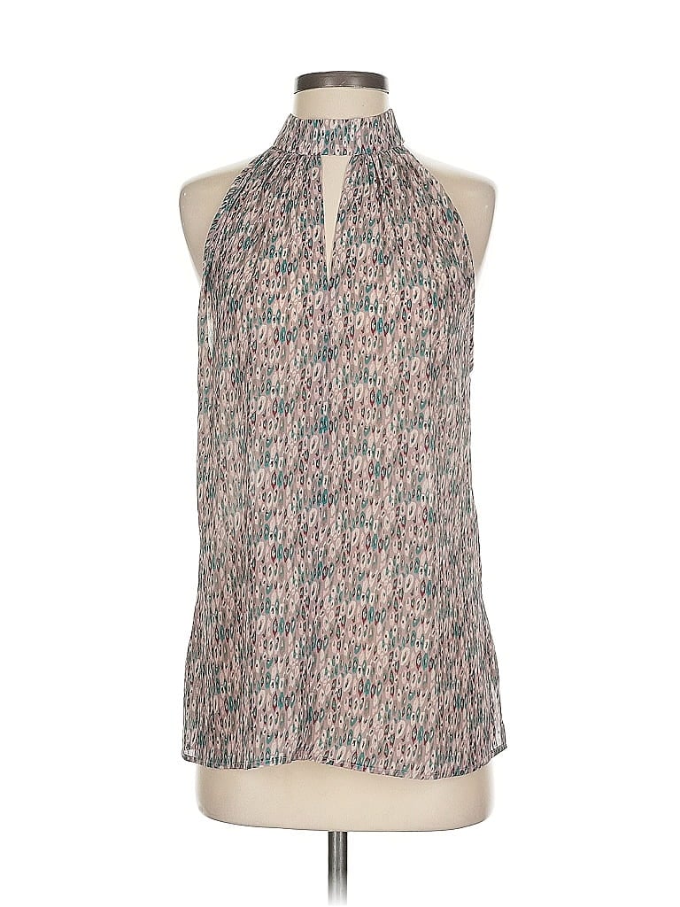 Pre-owned E3 By Etcetera Sleeveless Blouse In Gray