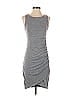 Leith Solid Gray Casual Dress Size S - photo 1