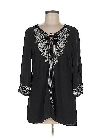 One World 3/4 Sleeve Blouse (view 1)