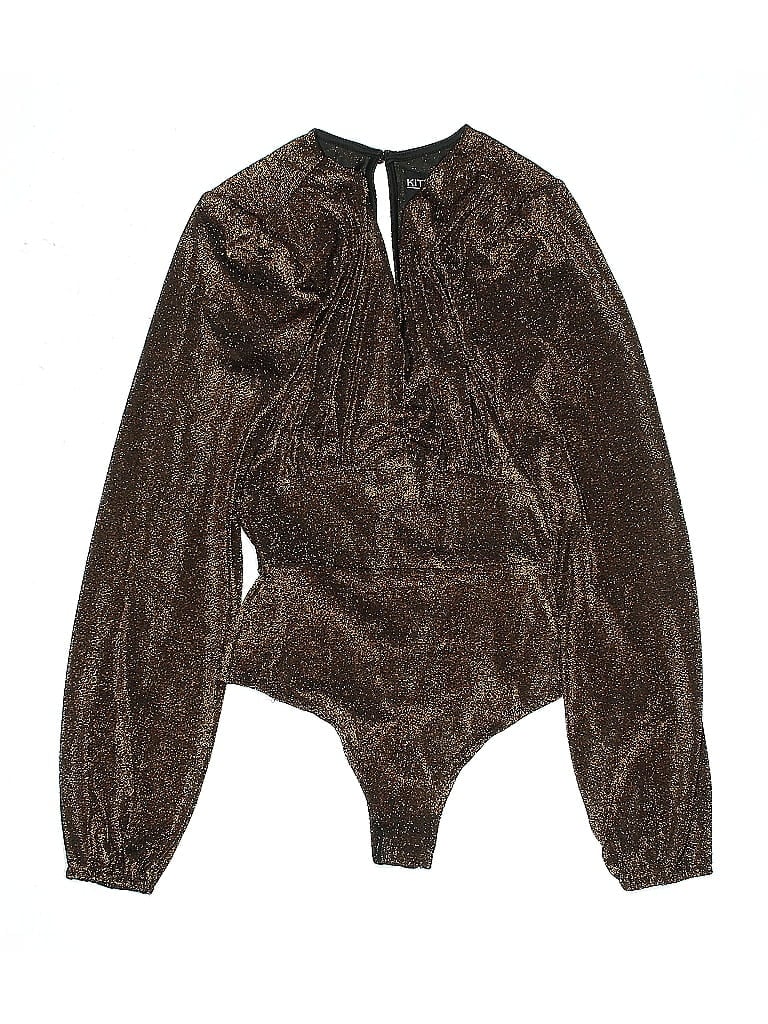 Pre-owned Kittenish Bodysuit In Brown