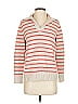 Talbots Stripes Orange Pullover Sweater Size XS - photo 1