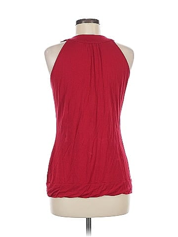 Design History Red Sleeveless Blouse Size M